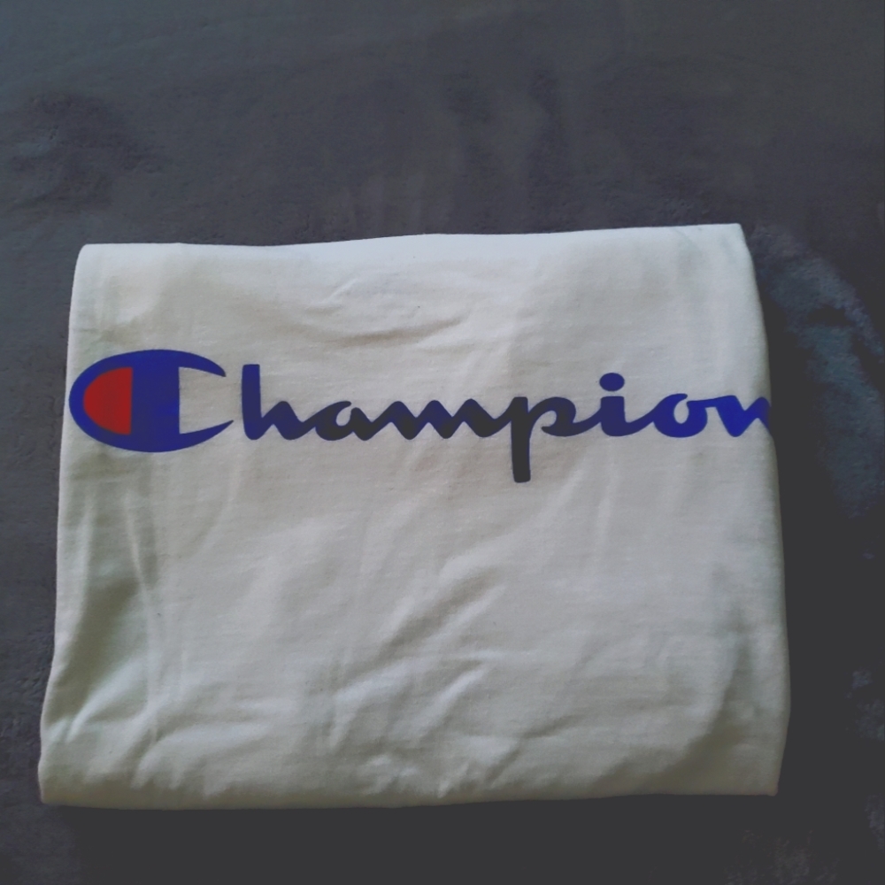 Champion white long sleeve t-shirt